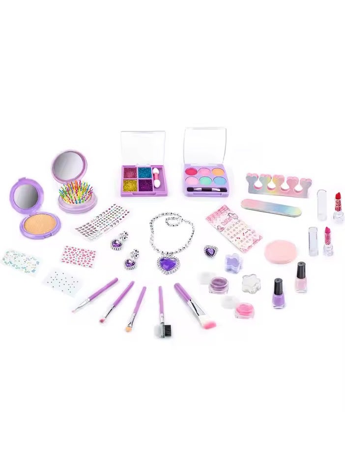ريمي بيلا طقم مكياج للبنات داخل صندوق ملابس أنيق – مستحضرات تجميل قابلة للغسل وآمنة للأطفال، لعبة أزياء وتجميل ممتعة - Image 3