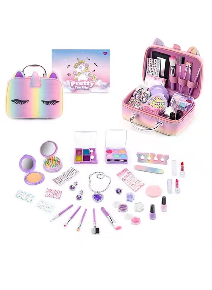 ريمي بيلا طقم مكياج للبنات داخل صندوق ملابس أنيق – مستحضرات تجميل قابلة للغسل وآمنة للأطفال، لعبة أزياء وتجميل ممتعة - Image 5