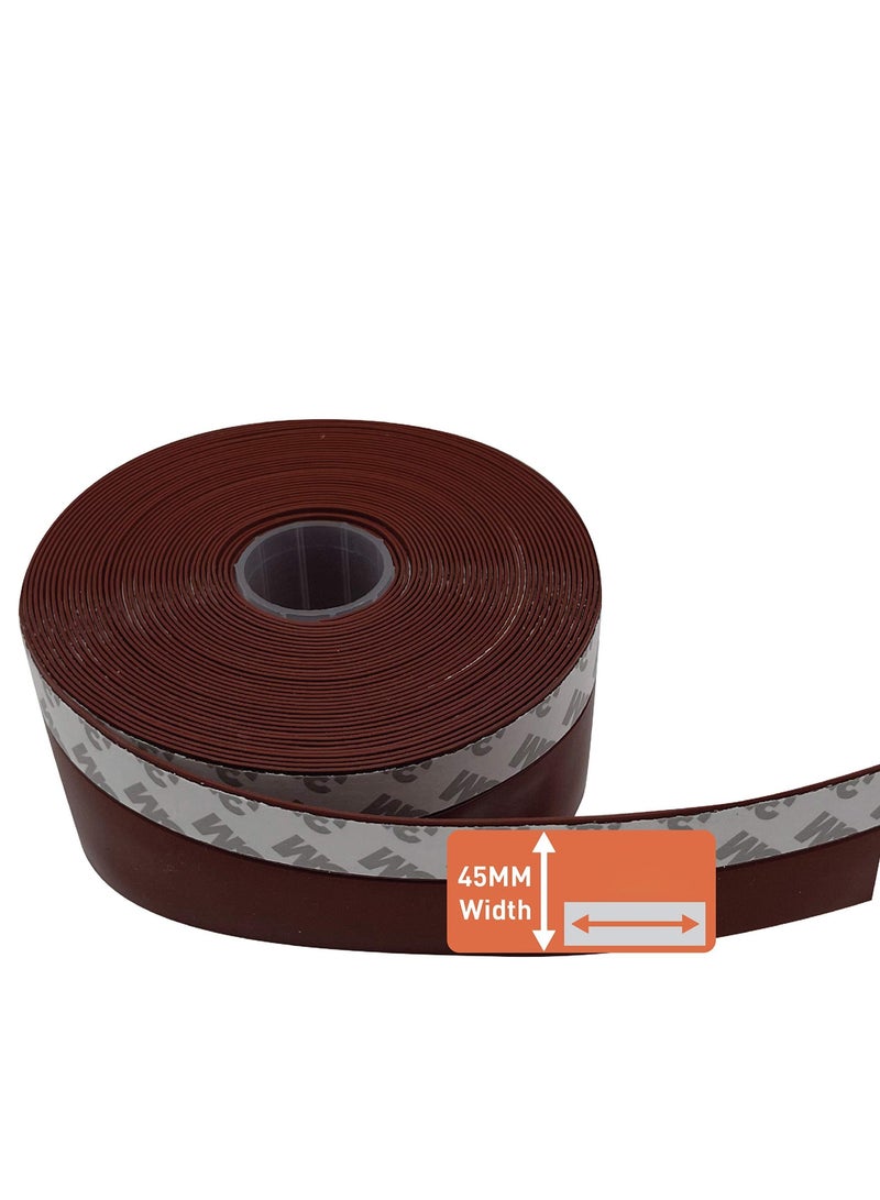 SYOSI 33 Feet Door Weather Stripping, Silicone Seal Strip Window Seal Silicone Sealing Tape for Door Draft Stopper Adhesive Tape for Doors Windows and Shower Glass Gaps - 2 Rolls  - Image 1