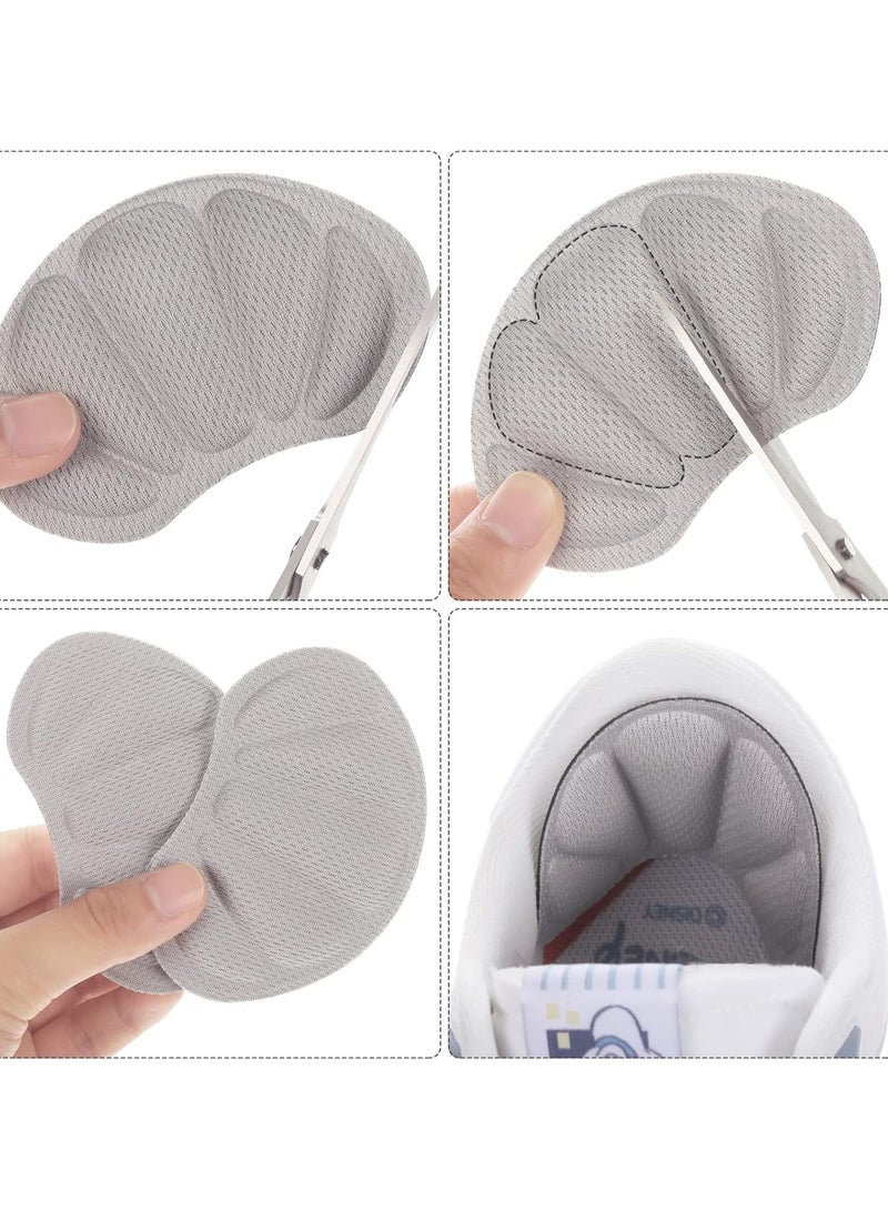 VIUAUAX 6 Pairs Heel Grips Liner Cushions Inserts for Loose Shoes Insert Pads for Too Big Shoes Heel Pads Snugs for Men Women Filler Improve Shoe Comfort, Prevent Heel Slip and Blister (Nude, Black, Grey) - Image 3