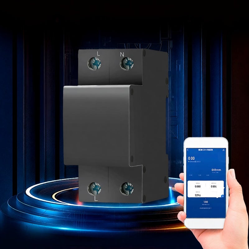 2P Smart Circuit Breaker Tuya APP Wifi Enabled Circuit Breaker Electricity Statistics Leakage Switch with Leakage Protection Overvoltage and Undervoltage Protection Mobile Phone Remote Control for - Image 4