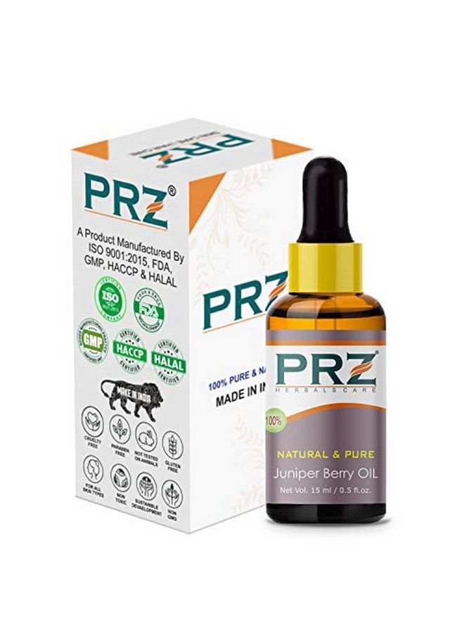 PRZ زيت شجرة العرعر العطري النقي | العلاج بالروائح للعناية بالبشرة والشعر 15 مل - Image 3