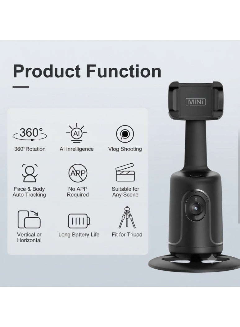 P01 360° Auto Face & Body Tracking Selfie Stick Tripod - Image 3