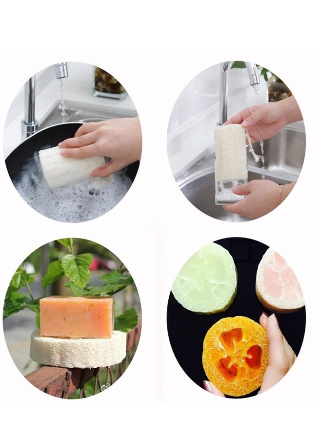 4 بوصة ( حوالي 10 سم ) الطبيعية الإسفنج الإسفنج الإسفنج الإسفنج الإسفنج الإسفنج الإسفنج الإسفنج النباتية العضوية اللب ، الرجال والنساء العناية بالبشرة حمام تنظيف الظهر والوجه ، الإسفنج الطبيعي ، 4 قطعة - Image 4