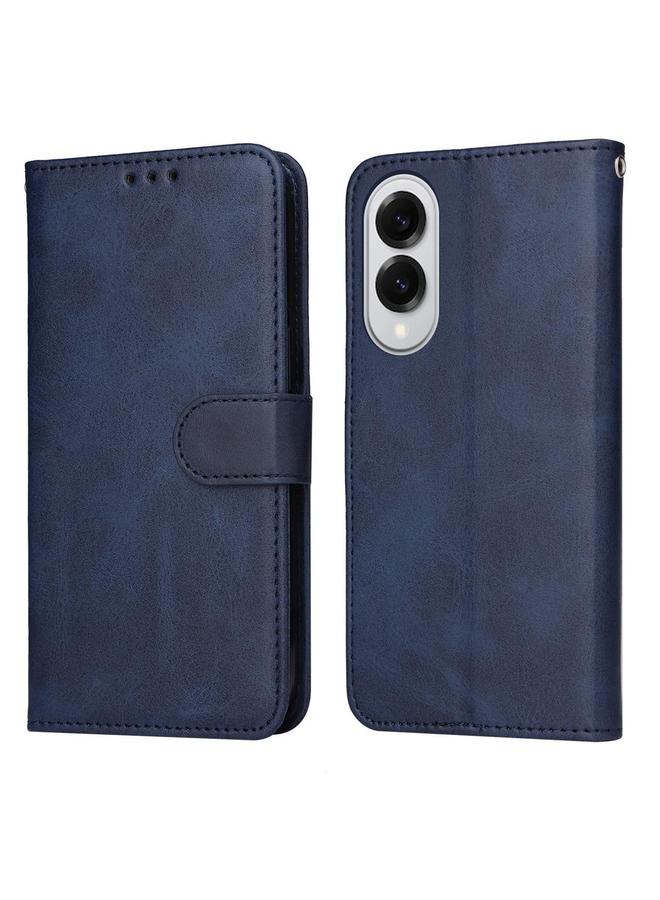 S-TOP Case For Samsung Galaxy S25 Edge 5G Classic Calf Texture Flip Leather Phone Case - Image 1