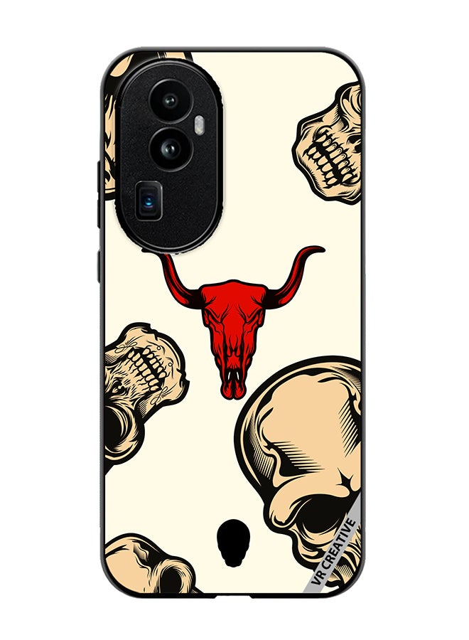 VR CREATIVE Protective Case Cover For Oppo Reno 10 Pro Plus Skulls Design Multicolour - Image 1