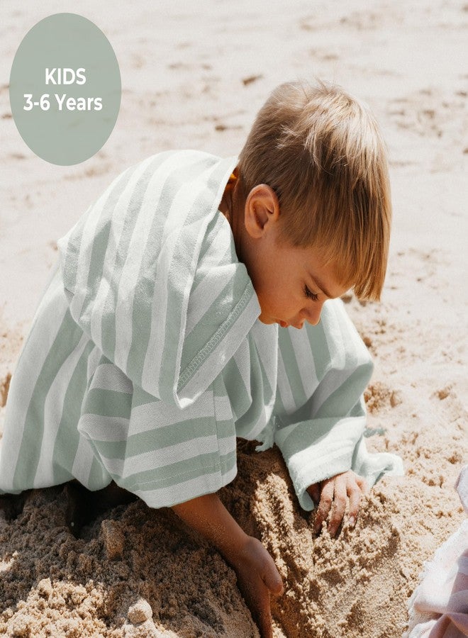 ZICOTO منشفة شاطئ أنيقة بغطاء رأس للأطفال من زيكوتو - بونشو فائق النعومة وسريع الجفاف للأطفال الصغار من عمر 3 إلى 6 سنوات مصنوع من القطن الفاخر - غطاء مثالي لأيام الشاطئ أو مغامرات حمام السباحة والاستحمام - Image 5
