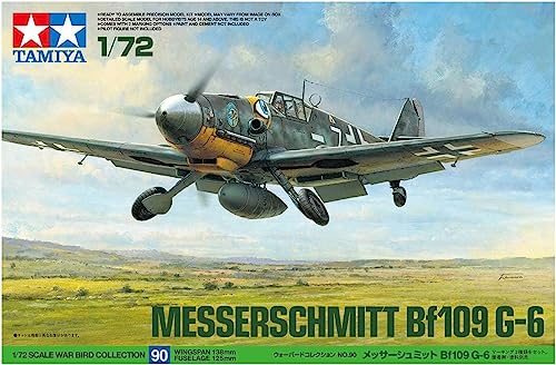 Tamiya 60790 1/72 Messerschmitt BF109 G-6 Plastic Model Airplane Kit - Image 5