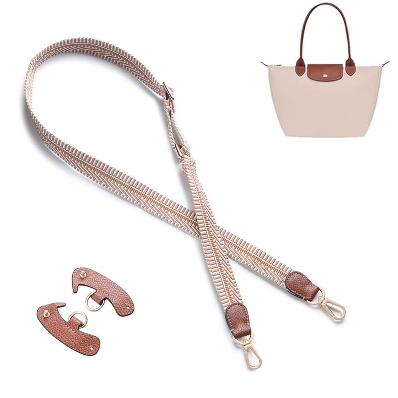 KOMHPS Purse Straps Replacement Leather Handbag Crossbody Shoulder Strap Adjustable for SM Longchamp Bag Women - Image 2