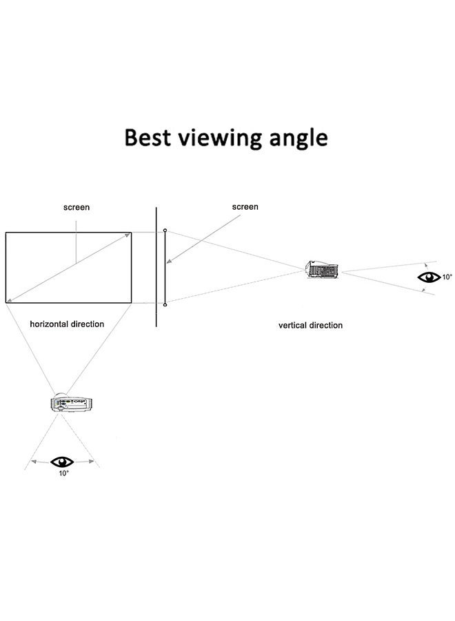 100-inch Portable Projector Screen, HD 16:9 Frameless Video Projection Screen, Foldable, Wall Mounted, for Home Theater Office Movies - Image 4