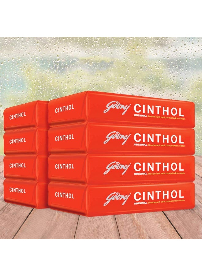 سينثول صابون الاستحمام "سينثول" (Cinthol) الأصلي - 100 جم (عبوة من 8 قطع) | حماية من الجراثيم بنسبة 99.9% | موصى به من قبل الأطباء | صابون من الدرجة الأولى | رائحة مزيلة للروائح الكريهة - Image 4
