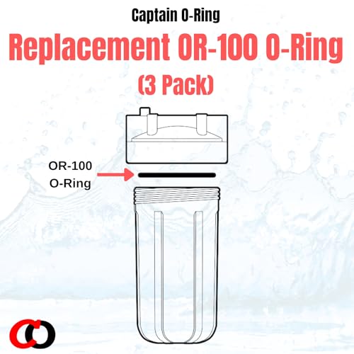 Captain O-Ring - Culligan Compatible OR-100 O-Ring Replacement for Big Blue Filter Housing Buna-N ORing (3 Pack) [Also Compatible with Simpure DB10P/DB20P, PurePlus FHN10BB] - Image 3