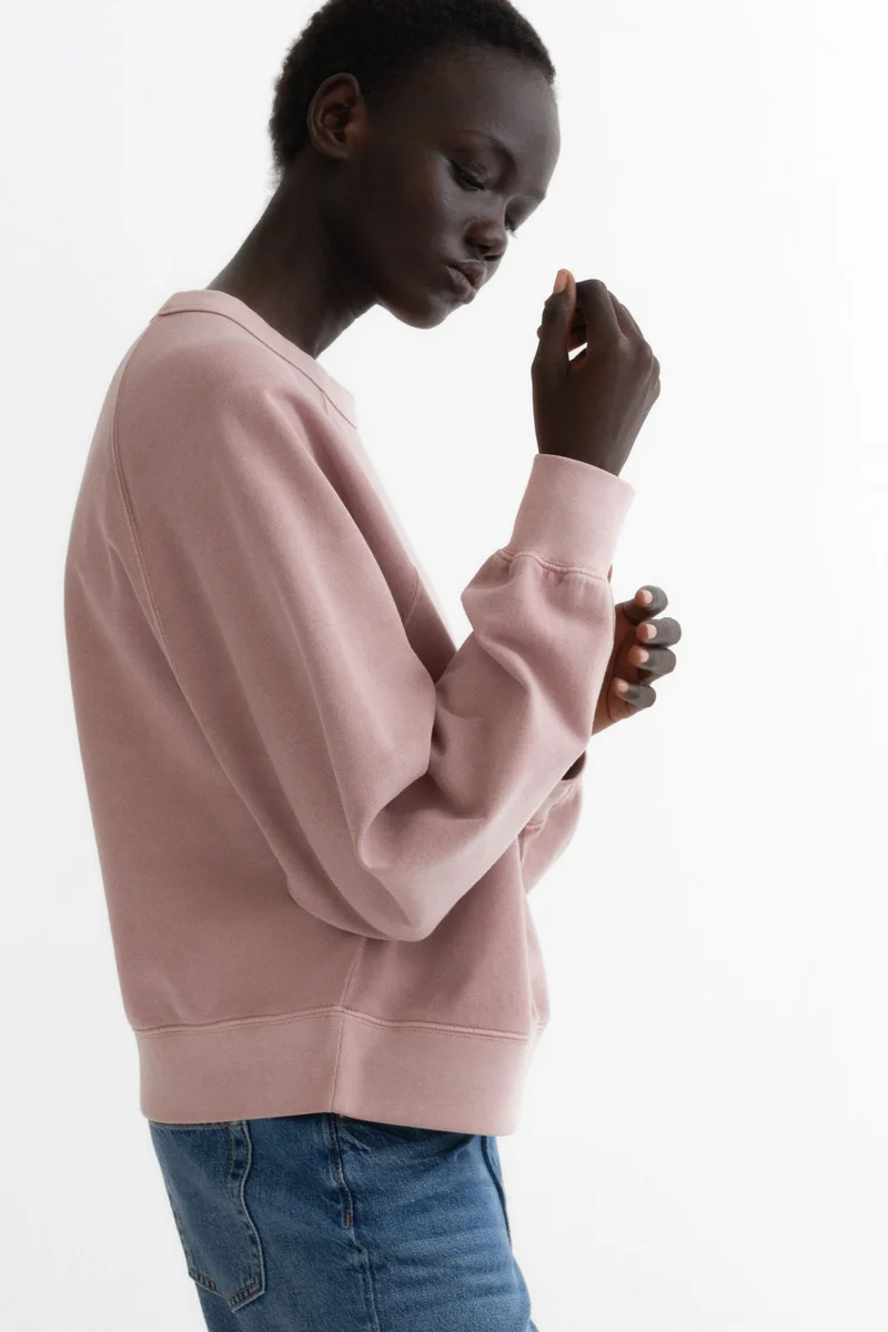 اتش اند ام سويت شيرت قطني بقصة واسعة