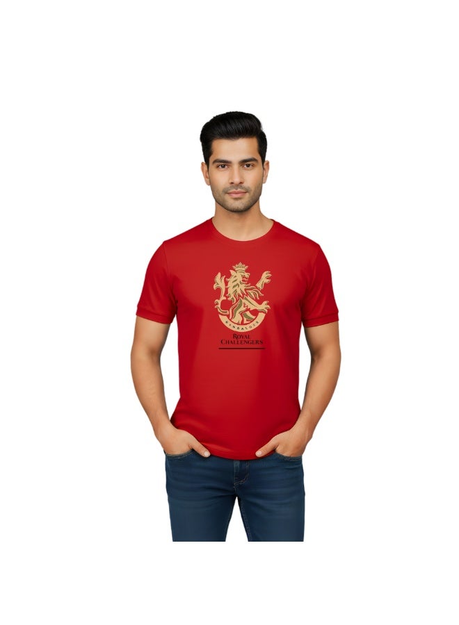Bangalore Cricket Fans Adult Round Neck Dryfit Tshirt For Men - Image 1