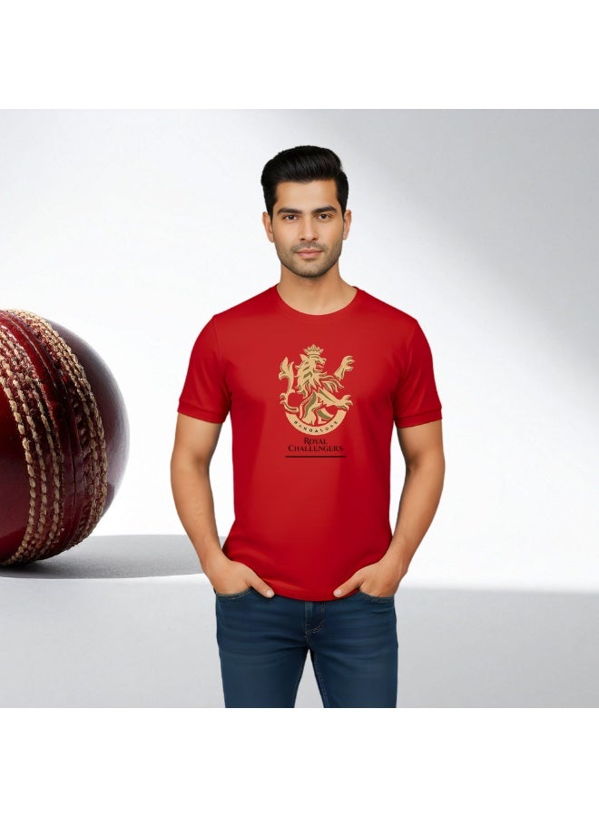 Bangalore Cricket Fans Adult Round Neck Dryfit Tshirt For Men - Image 3
