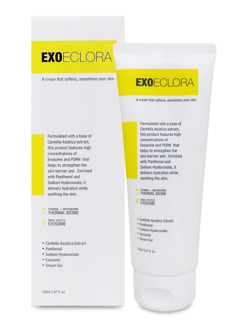 EXOECLORA Korean Exosome Cream with Centella Asiatica, 150ml – Anti-Aging & Skin Regeneration - Hydrating & Soothing Total Care Cream for All Types of Skin - Image 3