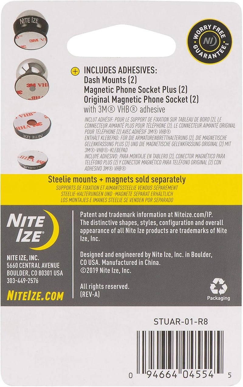 NiteIze Nite Ize Steelie Universal Adhesive Replacement Kit  for Dash Mount and Phone Sockets - Image 3