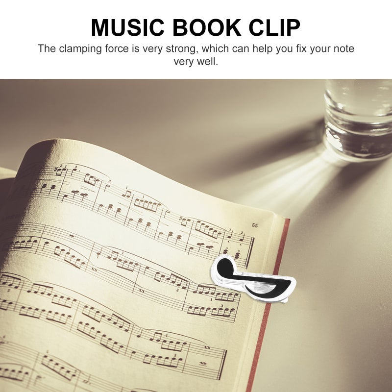 20pcs Music Book Clip Music Not Shape Bookmark Music Book Page Holder Clamp - Image 5