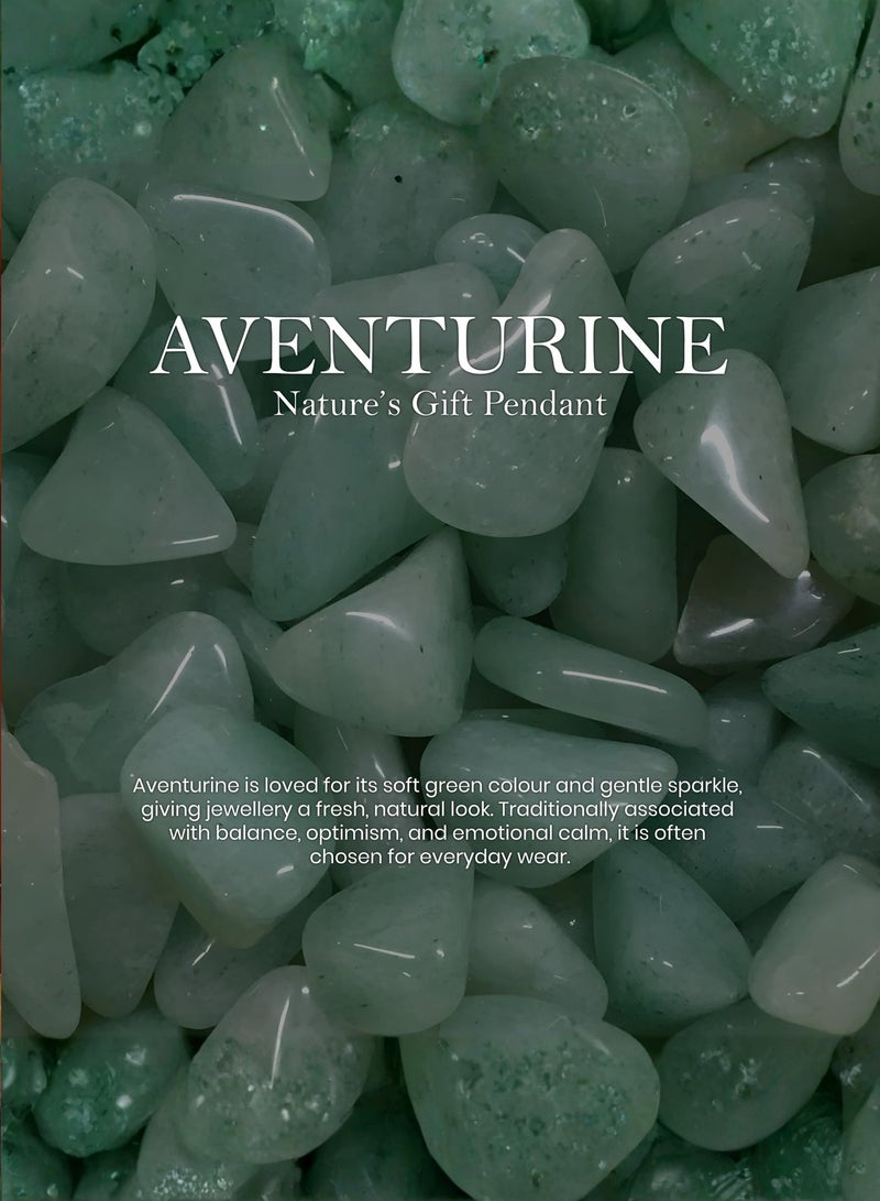 British Fossils Crystal Energy Aventurine Pendant - Image 2