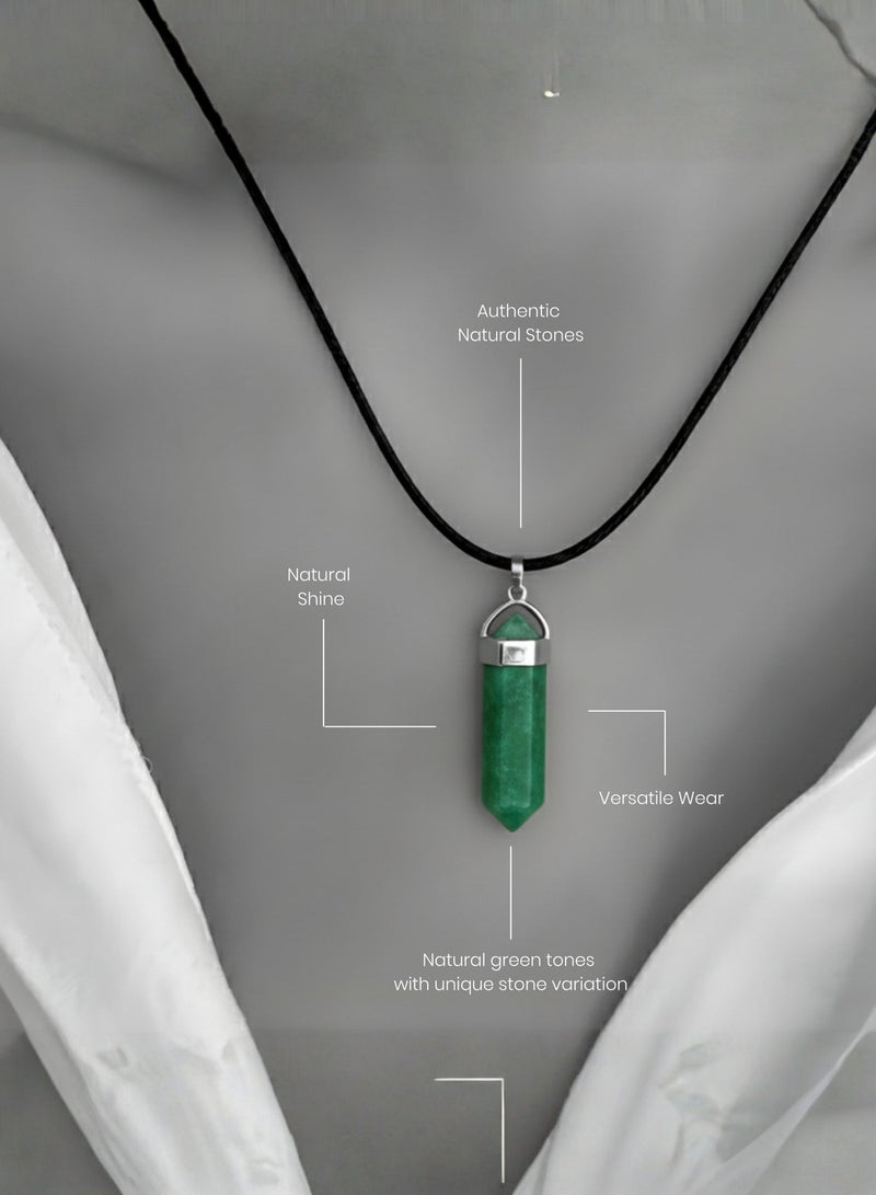 British Fossils Crystal Energy Aventurine Pendant - Image 3