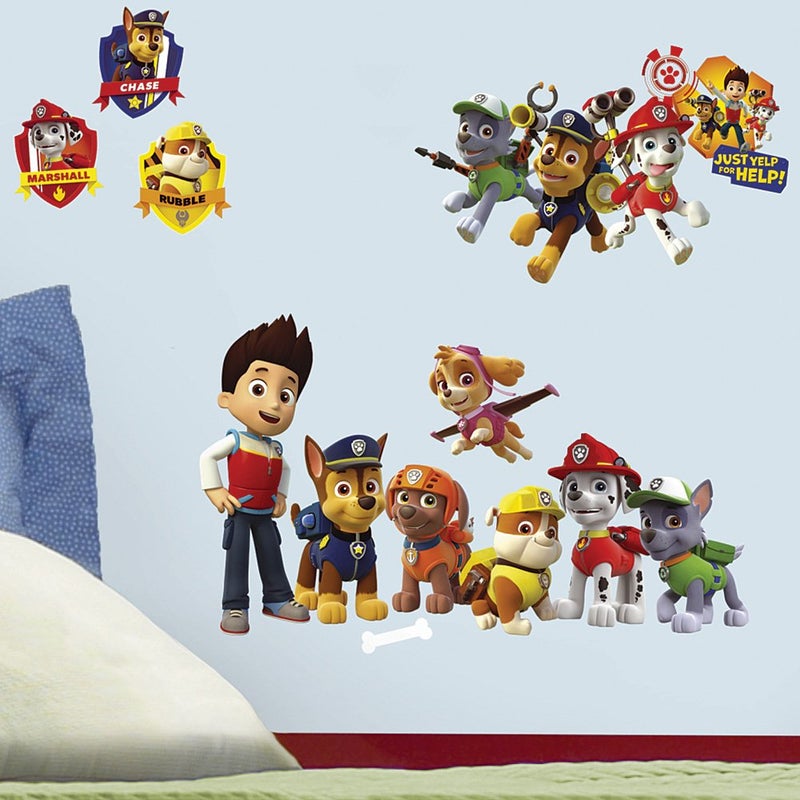 RoomMates RMK2640SCS Paw Patrol Peel and Stick Wall Decals 10 inch x 18 inch - Image 1