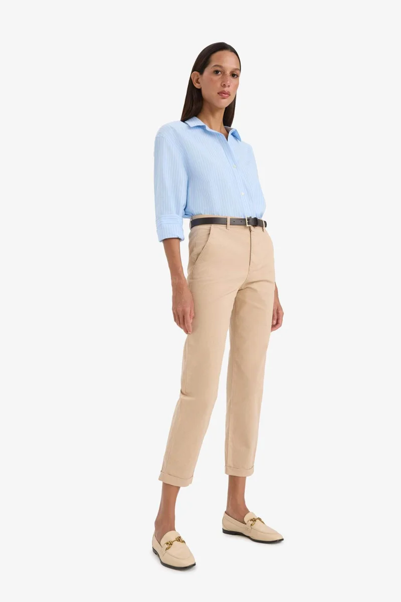 ديفاكتو Carrot Fit With Pockets Satin Trousers