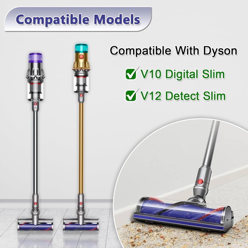 Coodss Quick-Release Motorhead Cleaner for Dyson V10 Digital Slim V12 Detect Slim Vacuums Models Cleaner Head Replacement Part Electric Head for Hardwood Floor Carpets - Image 2