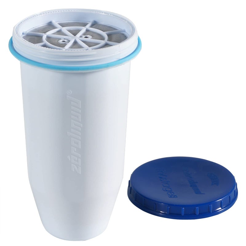 zeroliquid ZR001 Replacement Water Filter Compatible with Water Pitchers and Dispensers Most Advanced 6Stage 0 TDS System to Remove 999 Dissolved Solids Lead Chlorine 1 Pack 