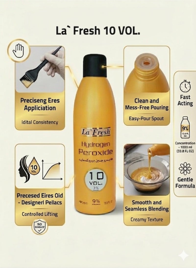 LA FRESH Hydrogen peroxide 10V (3%) 1000 ml - Image 2