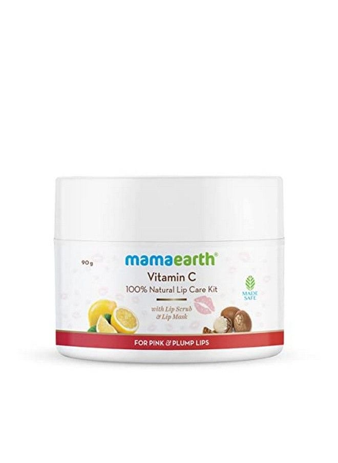 Mamaearth - Vitamin C 100% Natural Lip Care Kit With Lip Scrub & Lip Mask For Pink And Plump Lips 90 G - Image 1