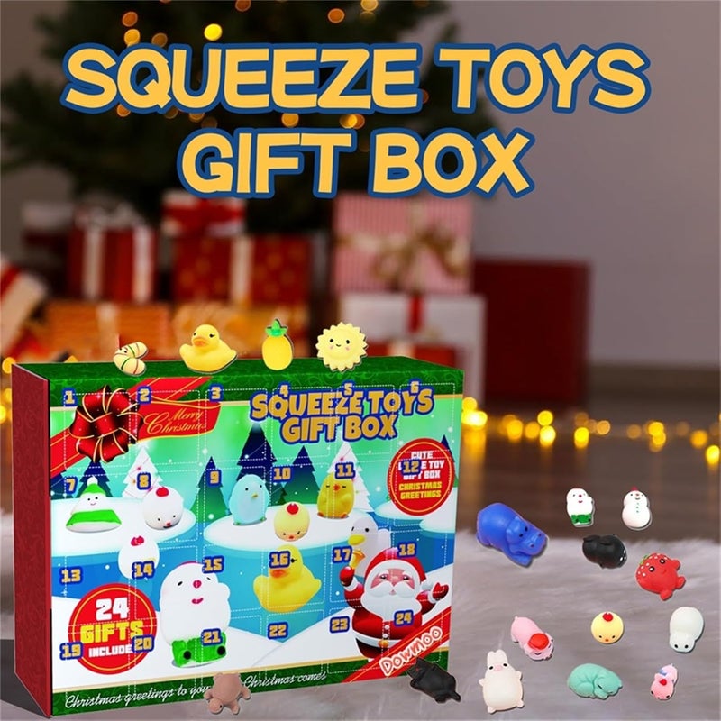klarako 24 Pack Christmas Toys Mini Pinch Decompression Suitable For Children,Gifts, Advent Calendar 2023 Christmas Calendar, Christmas Party Decoration, Christmas Countdown Calendar - Image 5