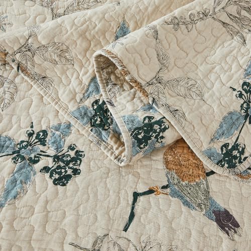 Qucover Cotton Quilts Twin Size, 2 Piece Flying Bird Quilt Set, Twin Quilted Bedspread Set with Pillow Shams, Farmhouse Bedding for All Season - Image 5