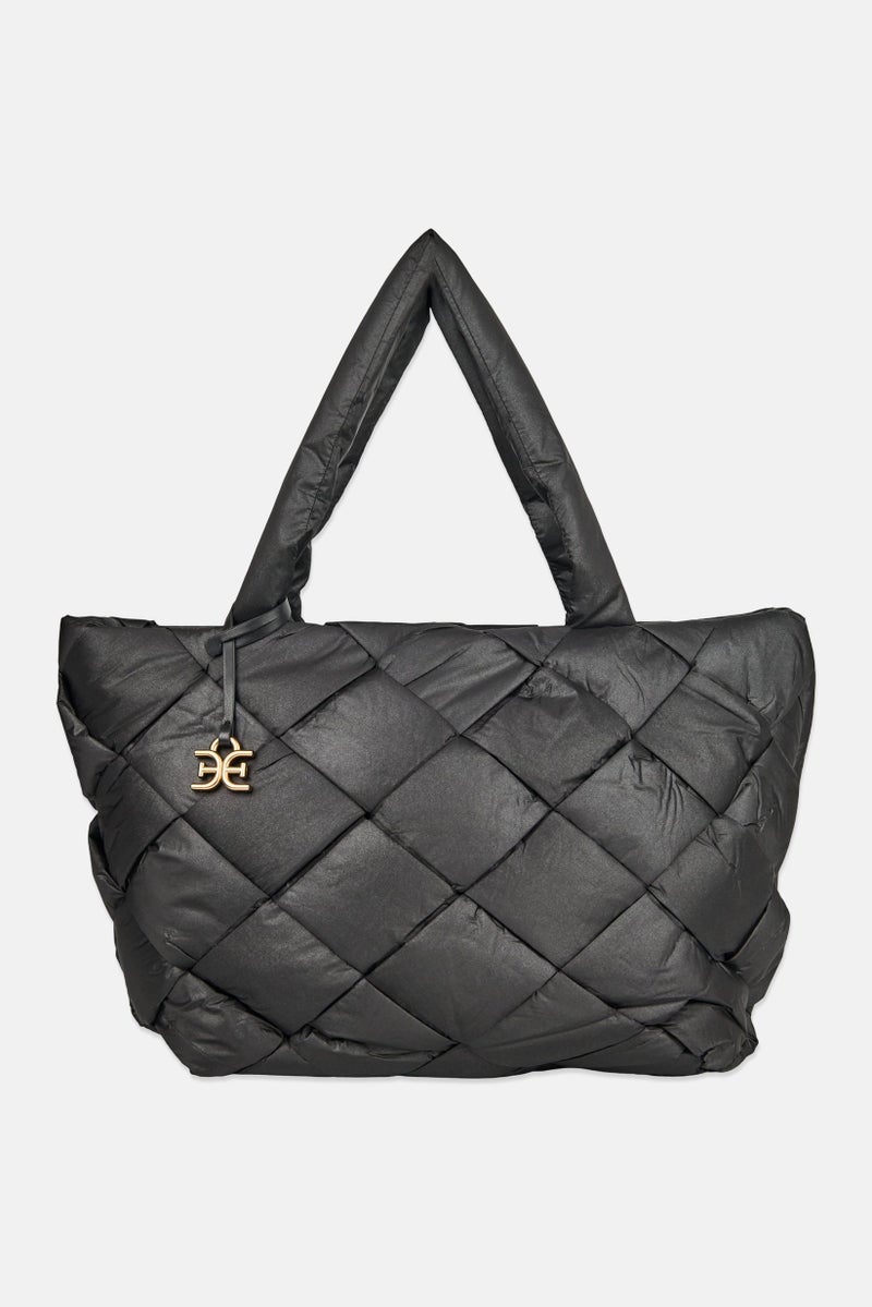 Sam Edelman Women Brand Logo Tote Bag, Black - Image 1