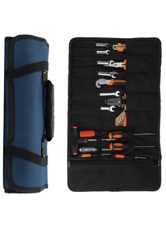Y&D 13 Pockets Tool Roll Wrench Pouch, Tarp Organizer, Portable Pouch for Electrician, Plumber, Carpenter, or Mechanic  - Image 1