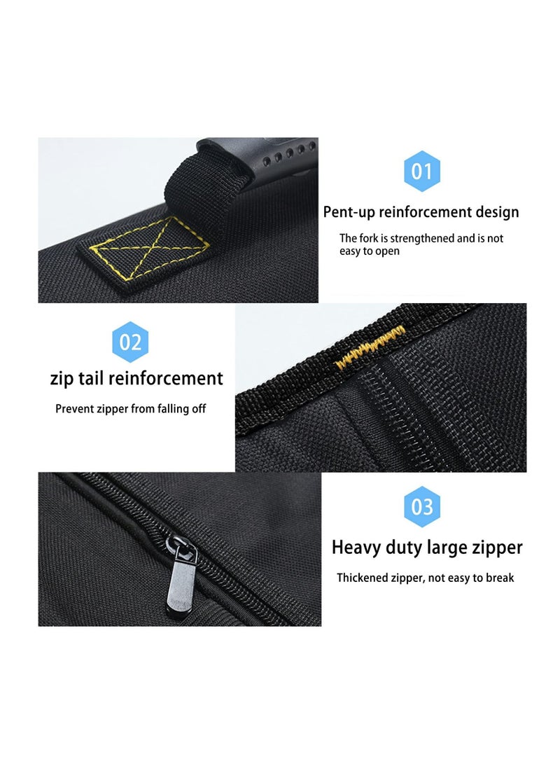 Y&D 13 Pockets Tool Roll Wrench Pouch, Tarp Organizer, Portable Pouch for Electrician, Plumber, Carpenter, or Mechanic  - Image 2