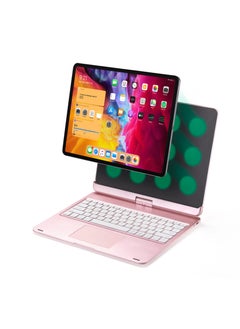 GULFLINK Wireless Keyboard with TouchPad for iPad Pro 12.9 inch (2018/2020/2021) Pink  - Image 1