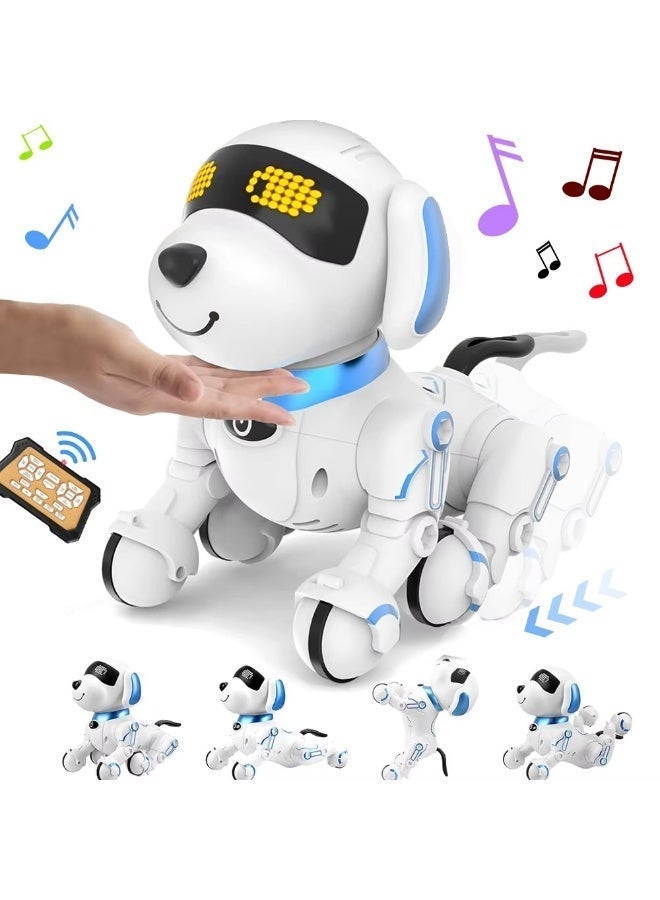 ZEESQUARE Remote Control Robot Dog Toy for Kids, Smart Interactive RC Robot Puppy with Walking, Dancing, Singing, Touch Sensor, LED Eyes, Animal Sound Mimic, Programmable STEM Educational Electronic Pet Gift for Boys & Girls 3+ Years - Image 1