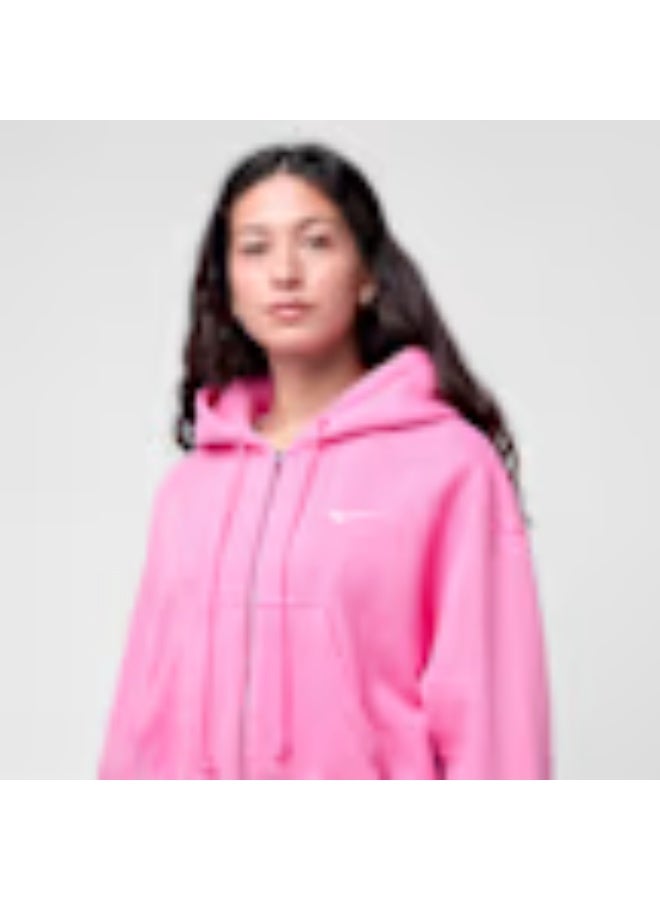 Nike Women’s Nike Sportswear Phoenix Fleece Crop Full-Zip Hoodie - Image 2