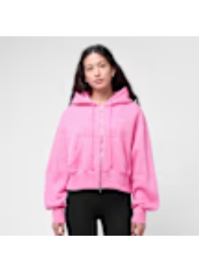 Nike Women’s Nike Sportswear Phoenix Fleece Crop Full-Zip Hoodie - Image 1