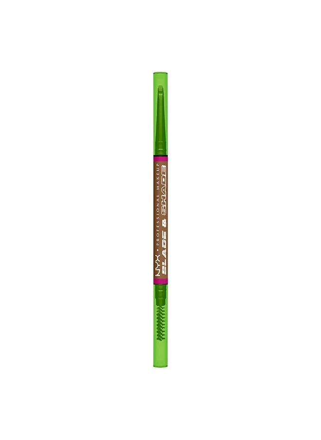 NYX PROFESSIONAL MAKEUP NYX Professional Makeup Blade & Shade, Dual Edged Brow Pencil, Up to 16HR wear, Smooth-glide pigment, Blonde