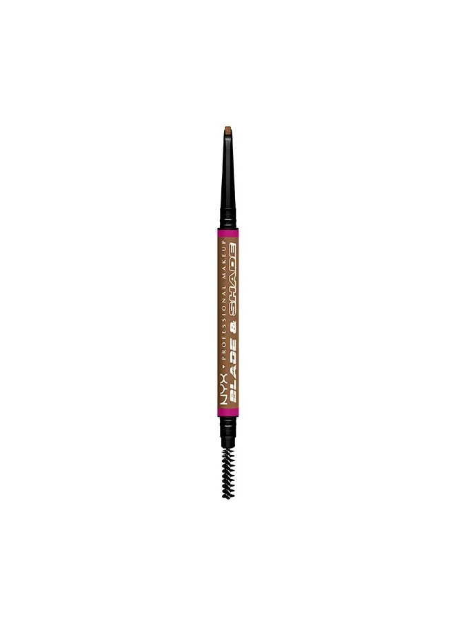 NYX PROFESSIONAL MAKEUP NYX Professional Makeup Blade & Shade, Dual Edged Brow Pencil, Up to 16HR wear, Smooth-glide pigment, Blonde