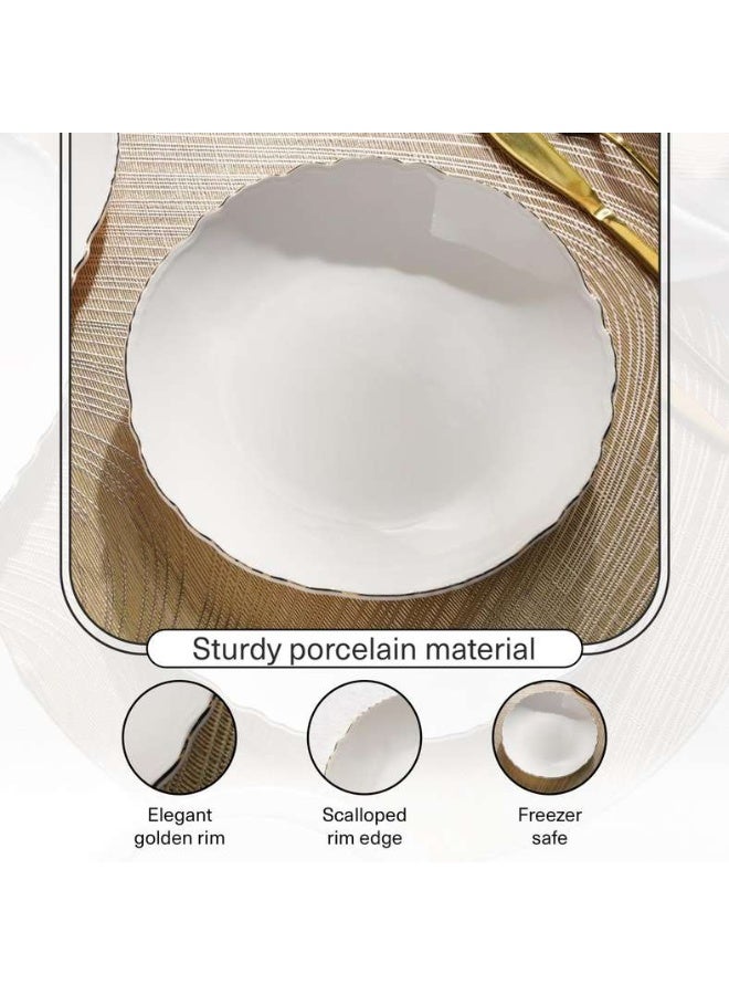Pan Home طبق شوربة بورسلين أمارى بشكل قوقعى - أبيض - Image 5