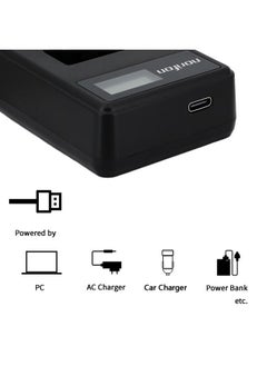 Norifon LI-40B Dual Channel LCD USB Charger for Olympus D-720, FE-230, FE-340, FE-280, FE-20, Stylus 710, 790SW, 770SW, 7010, 760, 720SW, VR-320, VR-310, X-935, X-905 Camera and More, LI-40B-DL  - Image 2