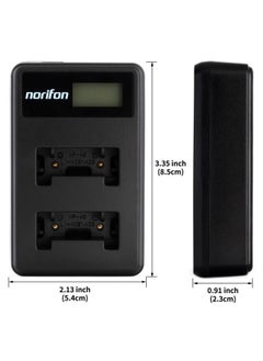 Norifon LI-40B Dual Channel LCD USB Charger for Olympus D-720, FE-230, FE-340, FE-280, FE-20, Stylus 710, 790SW, 770SW, 7010, 760, 720SW, VR-320, VR-310, X-935, X-905 Camera and More, LI-40B-DL  - Image 3