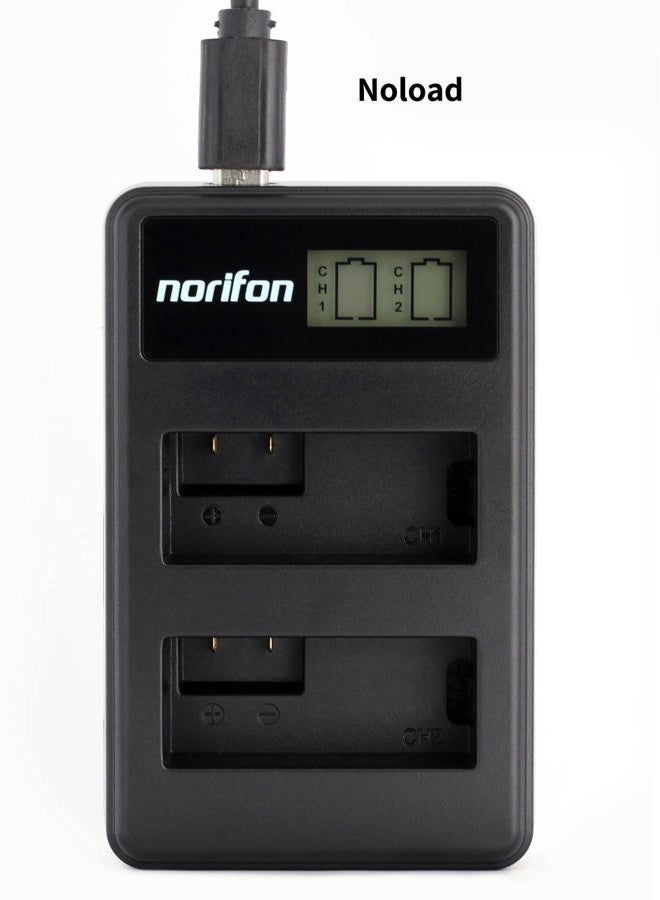 Norifon شاحن USB LCD مزدوج القناة LI-40B لكاميرات أوليمبوس D-720، FE-230، FE-340، FE-280، FE-20، ستايلس 710، 790SW، 770SW، 7010، 760، 720SW، VR-320، VR-310، X-935، X-905 والمزيد، LI-40B-DL - Image 4