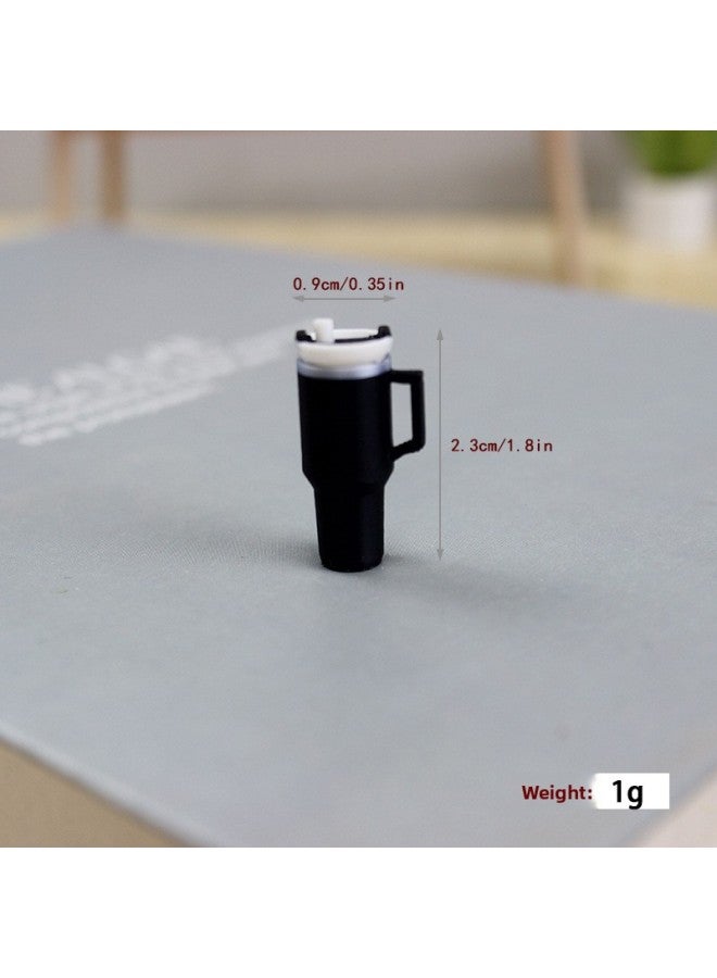 Doll House Mini Mug Model Simulation Straw Cup Diy Miniature Food Play Scene Ornaments Model 1:12 