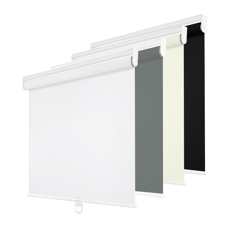 Changshade Cordless Roller Shades Blackout Blinds for Indoor Windows,Pull Down Darkening Roller Shade with UV Protection and Thermal Window Shades for Home and Office(20" W x 72" H,White) - Image 1