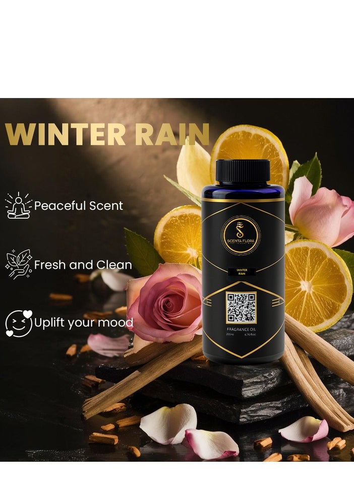 سينتا فلورا زيت عطر Winter Rain لموزعات الروائح - علاج بالروائح - رائحة مهدئة، شافية ومريحة (200 مل)  - Image 3