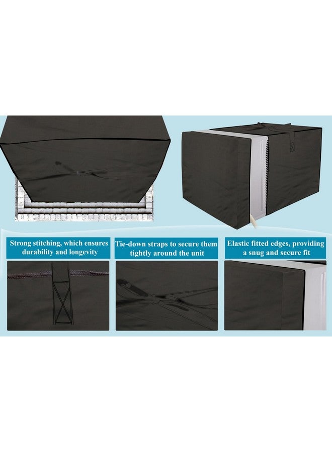 The Furnishing Tree window ac cover suitable for Lloyd 1 Ton GLW12C2YWSEW, Military Color Elastic fit Cover for front and rear Of Window Ac - Image 5