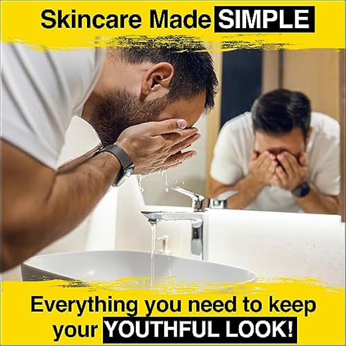 Lumin - Complete Set Men's skincare Routine includes: Charcoal Face Wash, Charcoal Scrub, Face Moisturizer, Wrinkle Serum, Recovery Oil & Dark Circle Defense Balm - Image 5